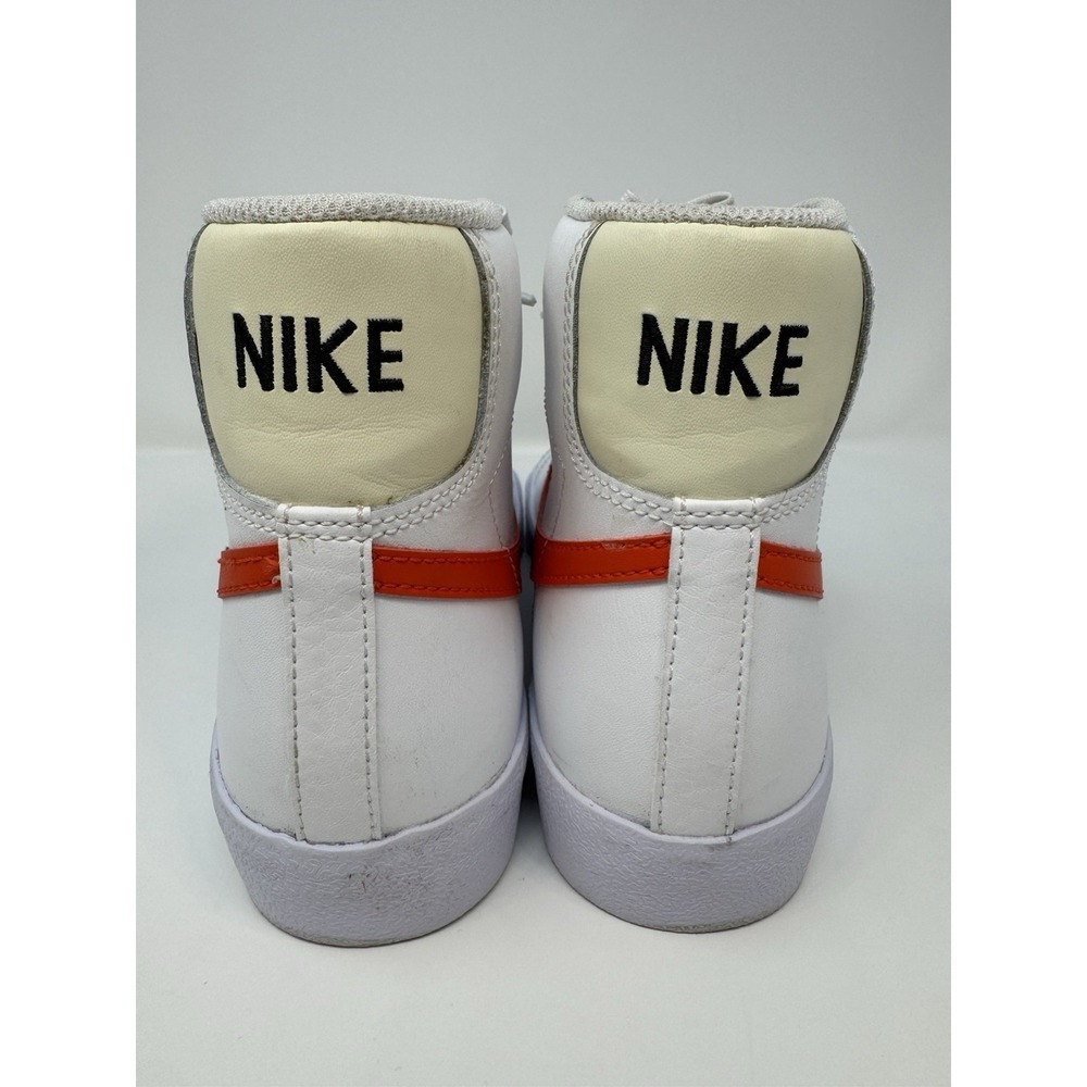 Nike Blazer Mid '77 Unisex Kids GS 4.5Y White/Orange Shoes Sneakers [DA4086-110] - Picture 6 of 11